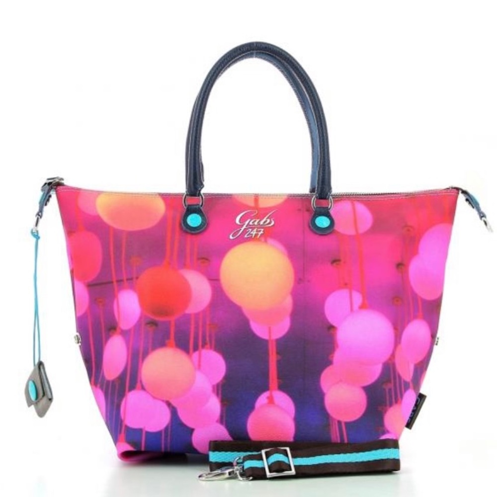 Franco Gabbrielli Gabs Lampade Viola L 247 Leather 4 Way Transformable bag - Picture 8 of 16